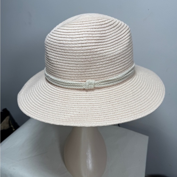 Revolve x Ale by Alessandra Mariella Blush Straw Fedora Rancher Hat - Picture 6 of 12